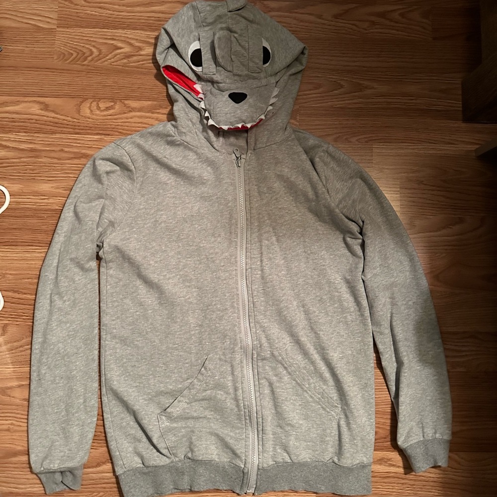 Dinosaur zip up! Size L/XL spike detailed back